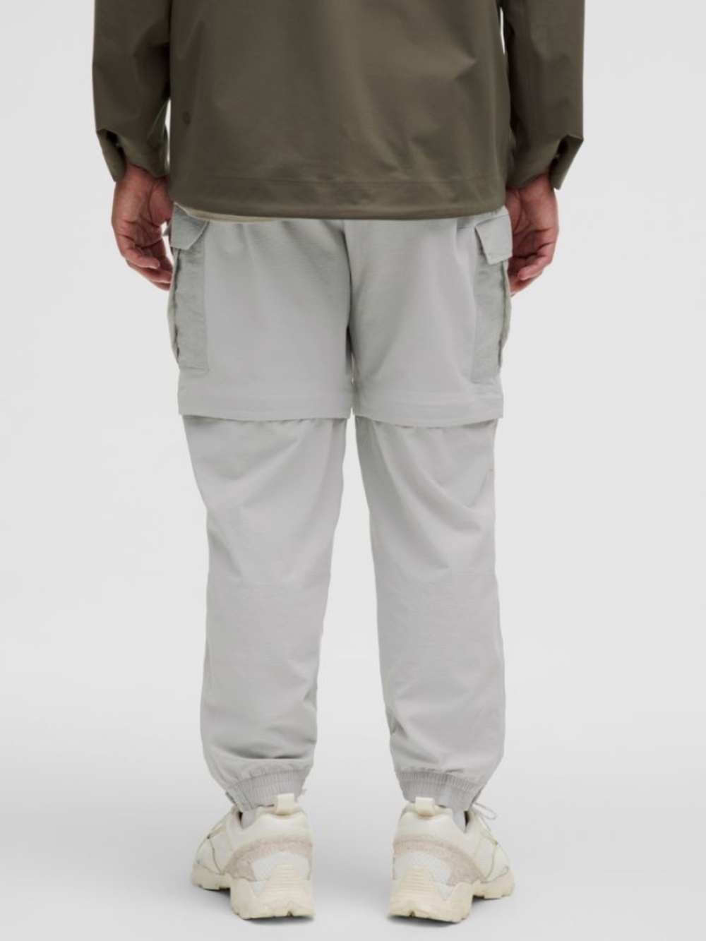 Lululemon Convertible Cargo Pants Men’s M Grey Zip Off Hiking Jogger